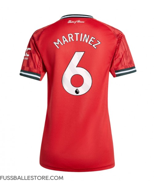 Günstige Manchester United Lisandro Martinez #6 Heimtrikot Damen 2025-26 Kurzarm Günstige Manchester United Lisandro Martinez #6 Heimtrikot Damen 2025-26 Kurzarm